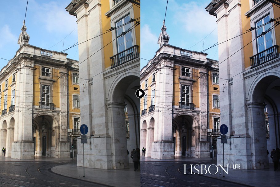 欧洲城市旅行摄影照片艺术处理PS动作 Lisbon City Photoshop Actions插图(3)