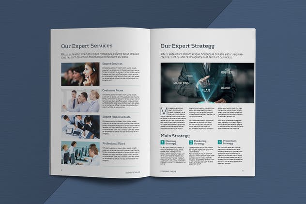 12页优雅现代简约风企业业务宣传册模板 Business Brochure Template插图(3)