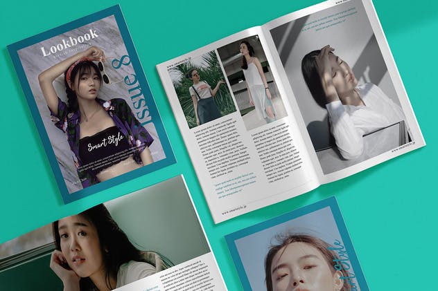 时尚杂志服装产品目录设计模板 Lookbook – Fashion Magazine插图(3)