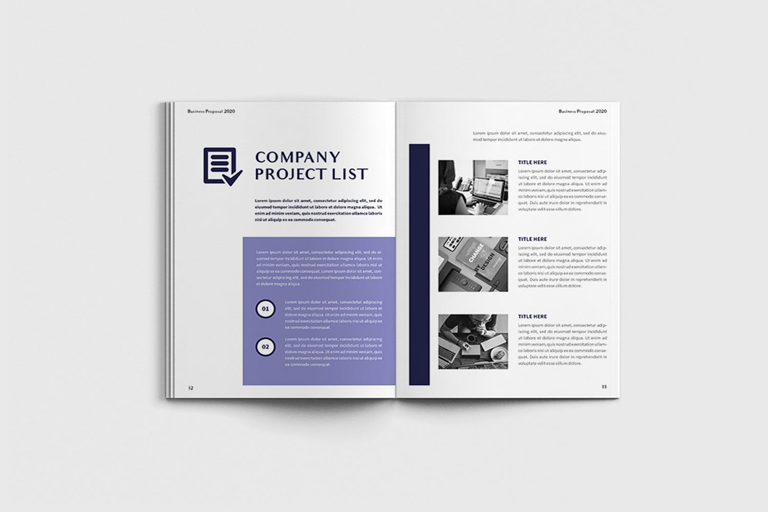 项目规划设计方案/项目解决方案画册设计模板 Exposina – A4 Business Brochure Template插图(6)