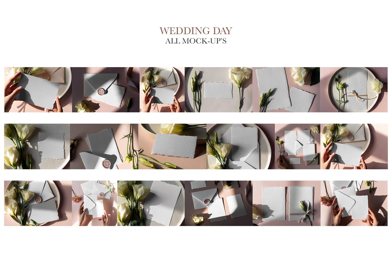 婚礼邀请设计素材效果预览样机套装 Wedding Day Mock-Up Tenderness插图(8)