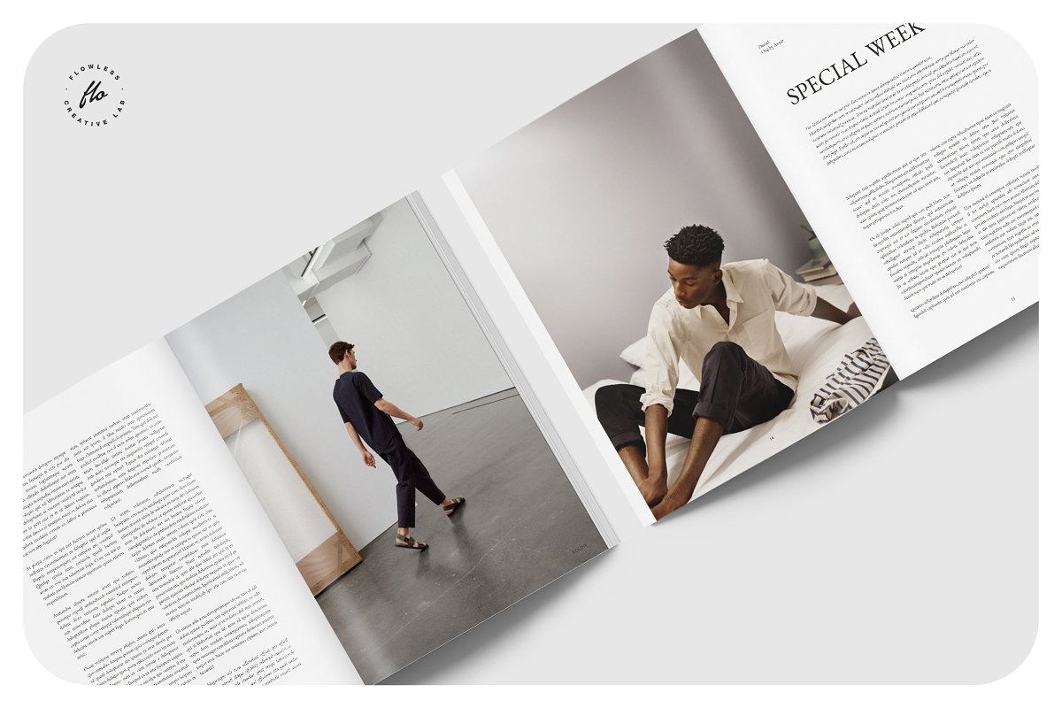 MOLINE时尚生活杂志图册设计模板插图(5)