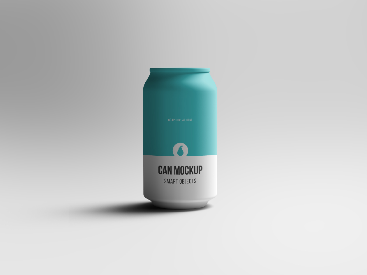 啤酒/饮料易拉罐外观设计PSD样机模板 Psd Can Mockup插图