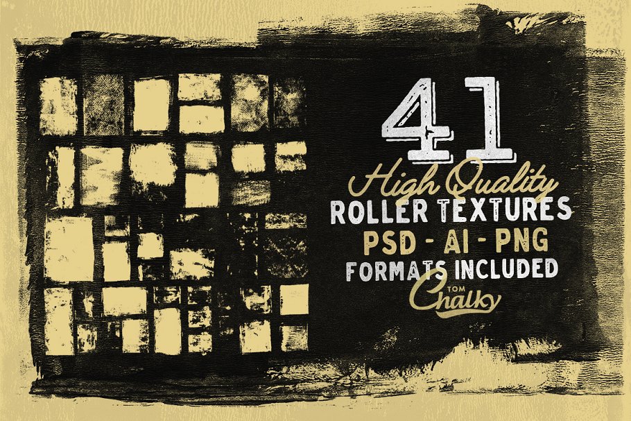 41款经典辊漆纹理 41 Roller Paint Textures插图