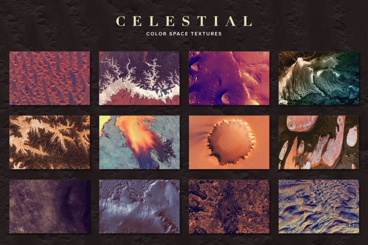 创意抽象纹理系列：外星球表面抽象纹理&笔刷 Celestial插图(4)
