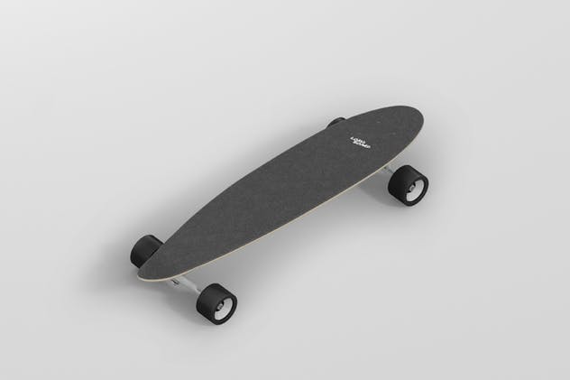 长滑板手绘图案设计样机模板 Skateboard Longboard Mockup插图(9)