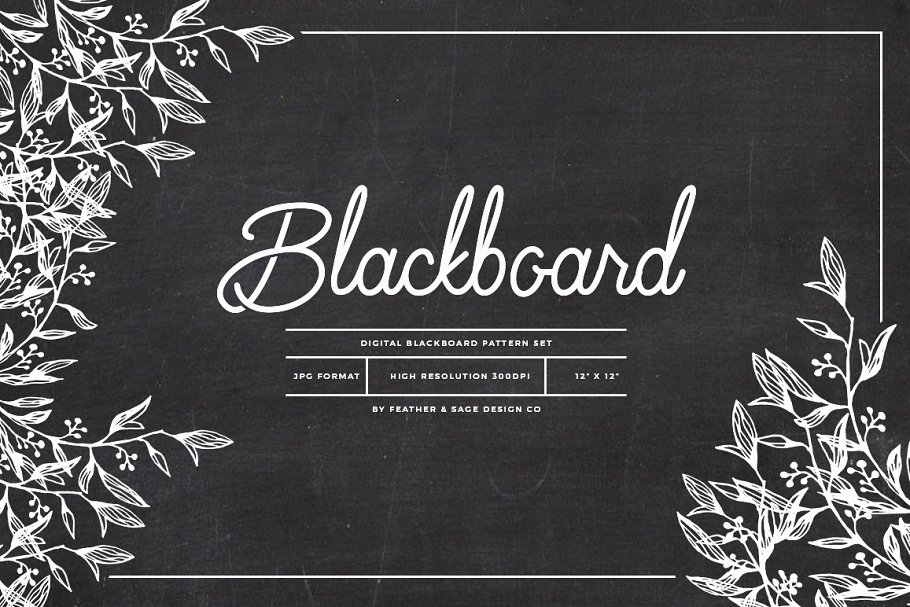 黑板图案纹理 Blackboard Pattern Textures插图