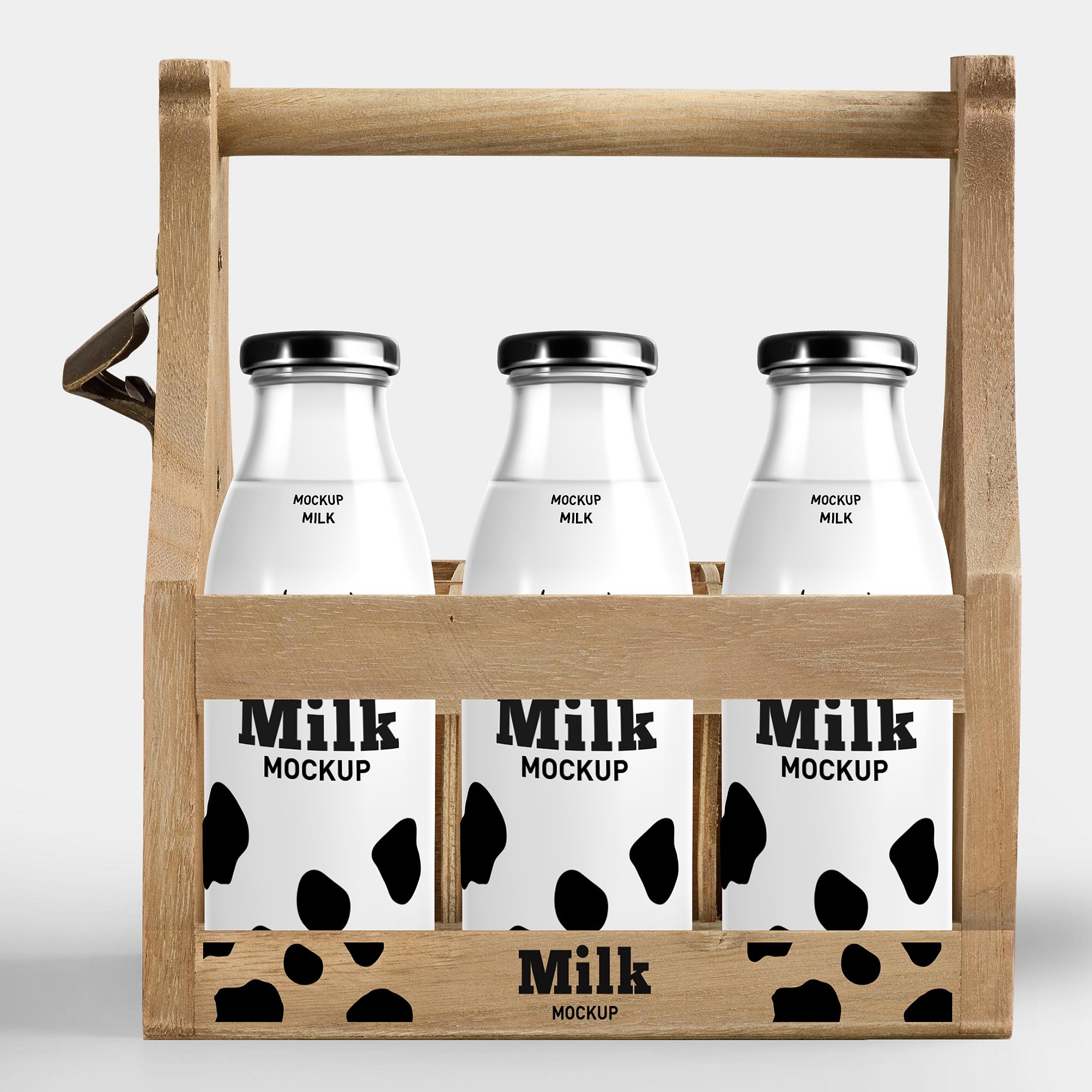 牛奶酸奶瓶包装样机展示模型mockups插图(8)