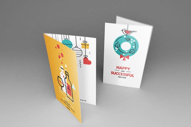 邀请函/明信片/贺卡样机模板 Invitation/ Greeting Card Mockups插图(10)