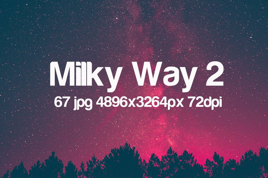 超高清极光星空背景素材 Milky Way photo pack 2插图(2)