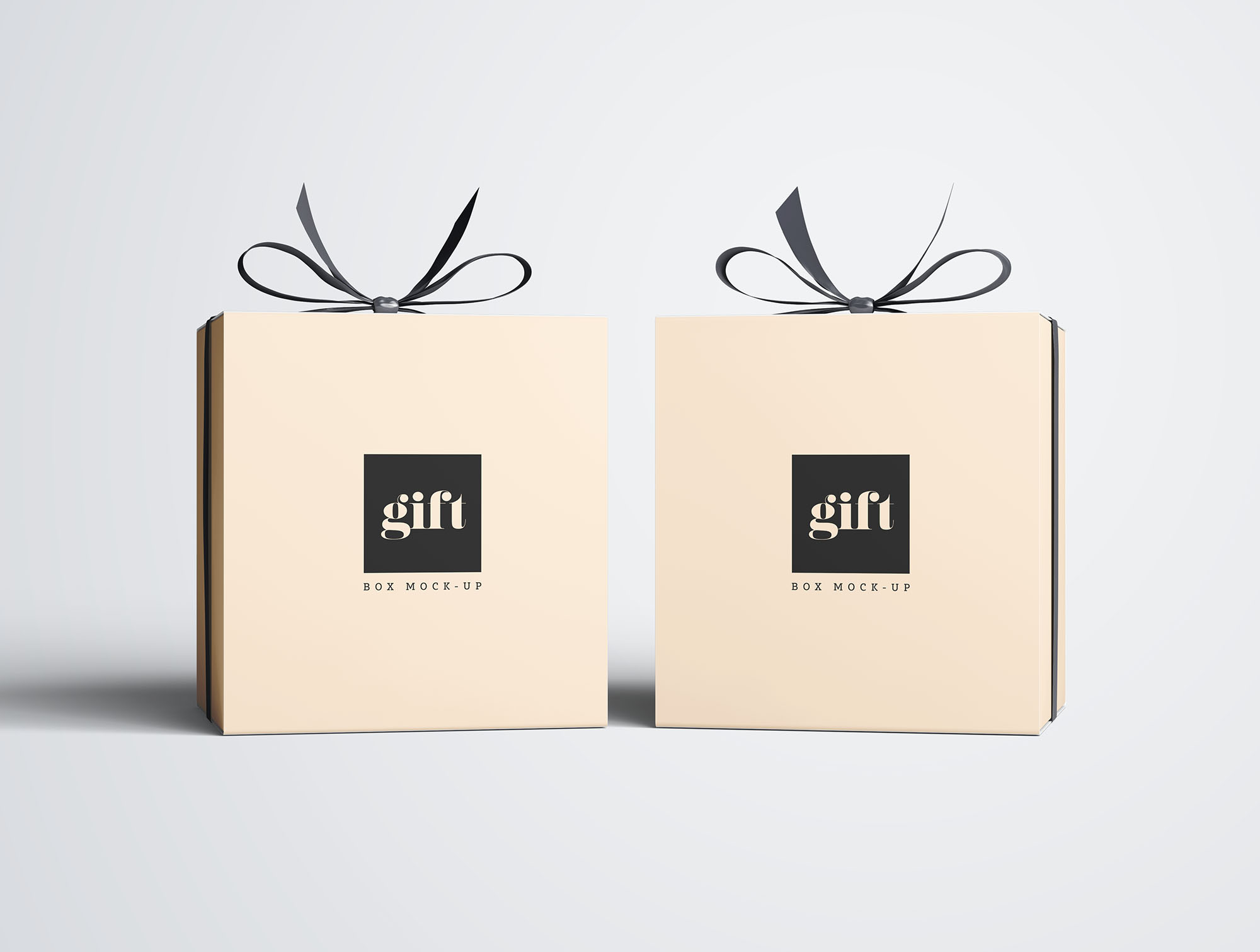 礼品包装盒设计效果图样机 Gift Box Mockup插图(3)