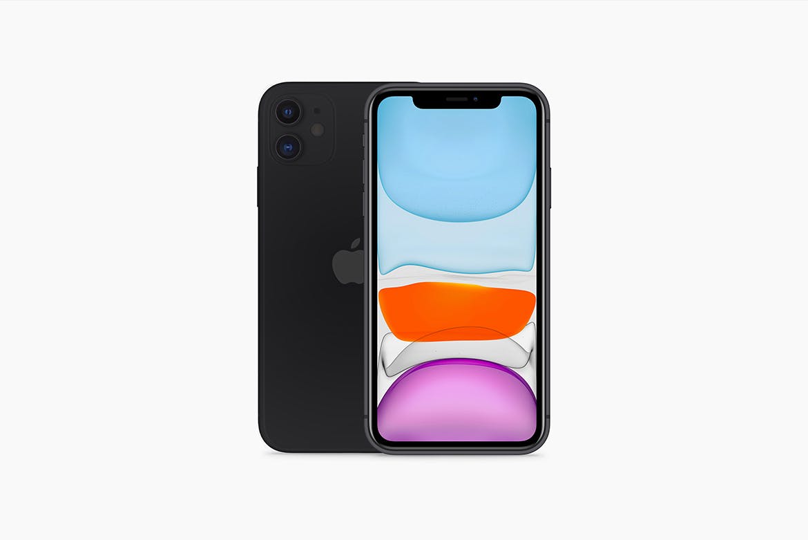 2019年新款iPhone 11苹果手机样机模板[6种配色] iPhone 11 Mockup插图(4)