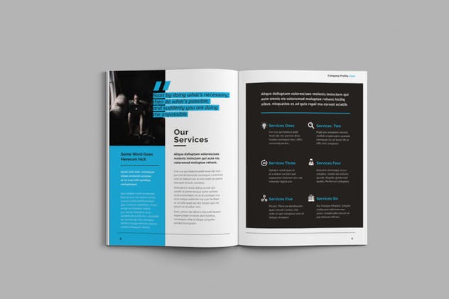企业宣传册/画册/商业提案手册INDD设计模板 Company Profile 2020插图(5)