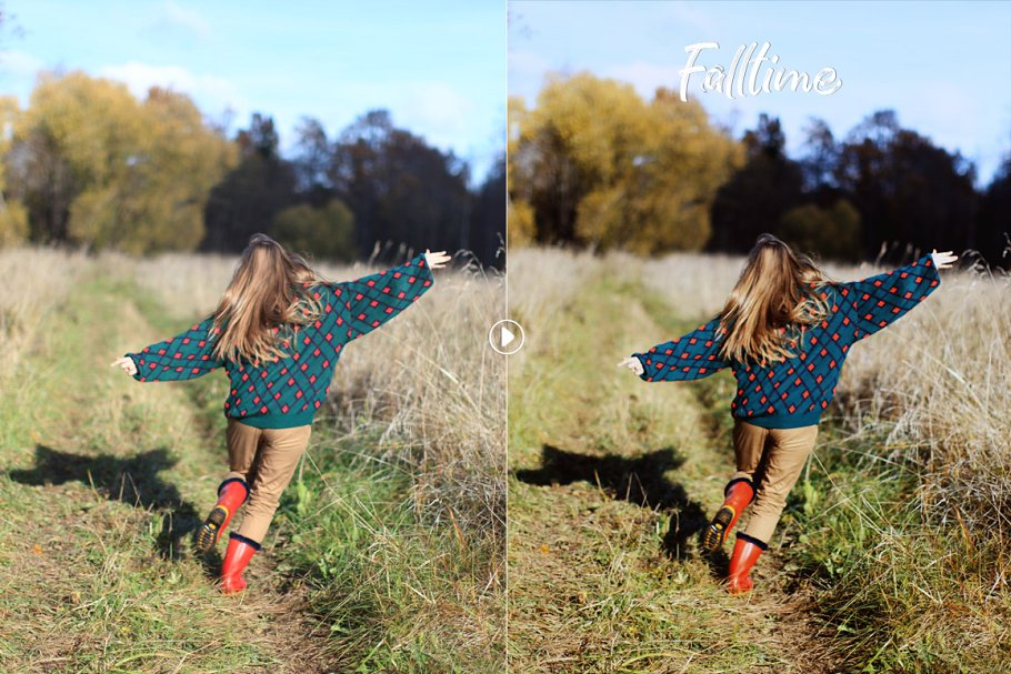 秋天的气息照片特效处理PS动作 Falltime – Autumn Photoshop Actions插图(8)