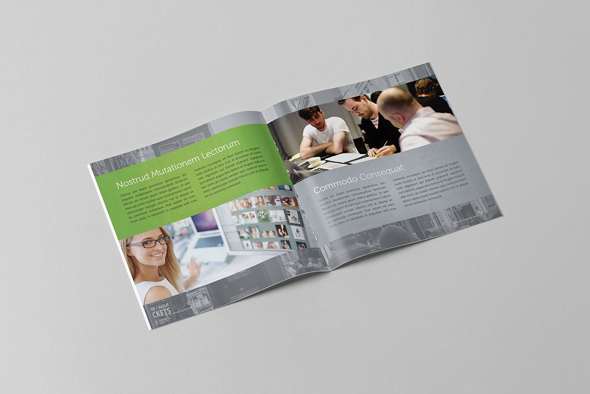 方形企业年报/年度报告设计模板 Square Annual Report插图(4)