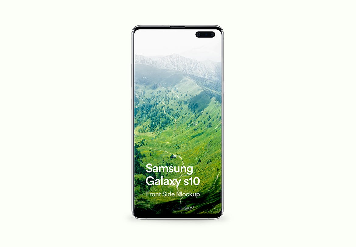 三星智能手机Galaxy S10样机模板 Samsung Galaxy S10 Mockup插图(1)