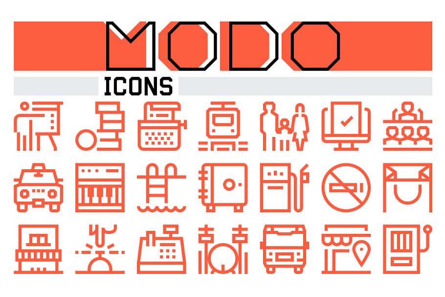 迷你图标素材合集 Modo Icons Collection插图