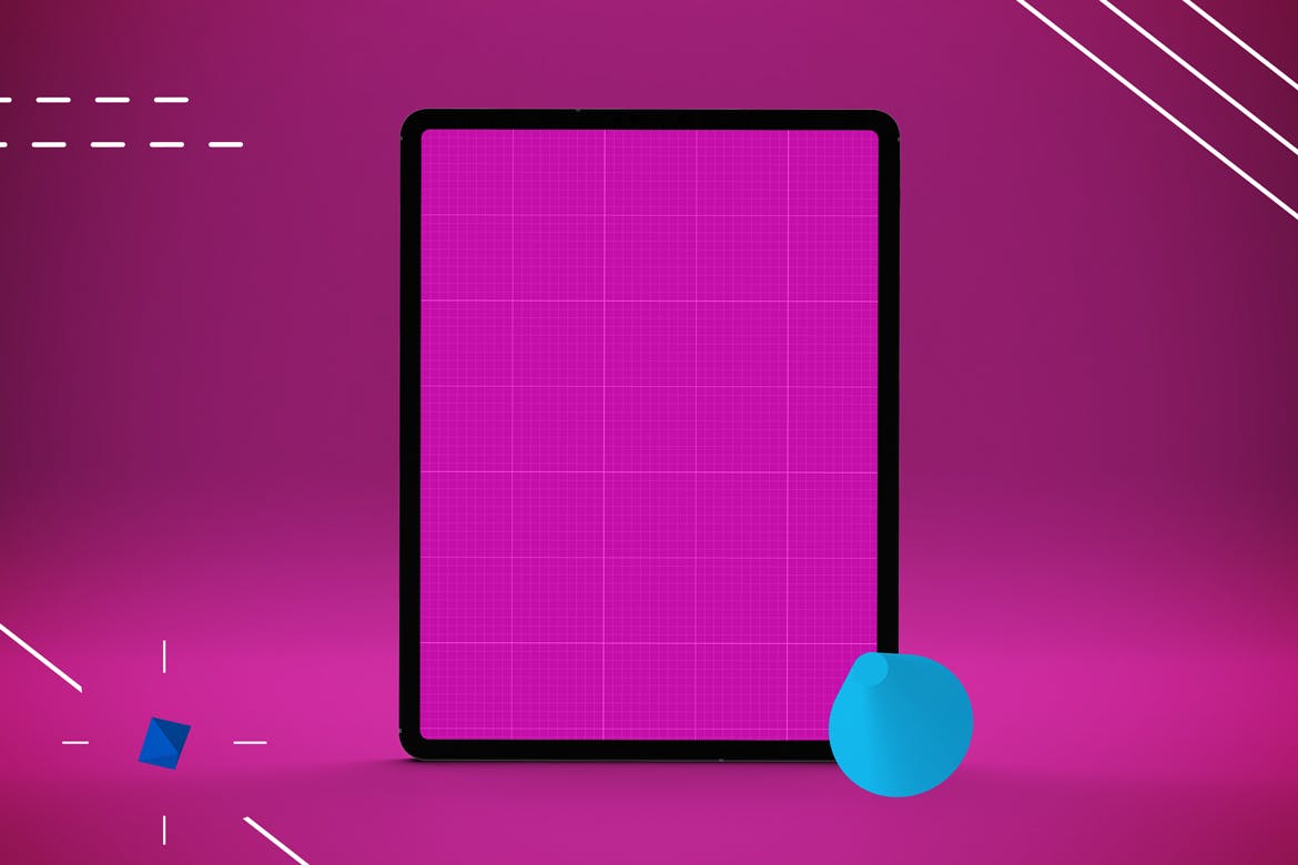 iPad Pro平板电脑UI设计屏幕预览效果图样机 Abstract iPad Pro Mockup插图(10)