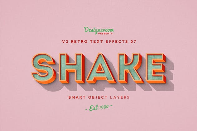 80年代复古风格文本特效PS字体样式v1 Retro Text Effects V2插图(9)