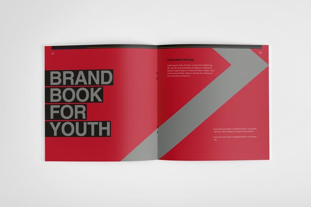 多彩品牌手册画册设计模板 The Colorful – Brand Book Template插图(1)