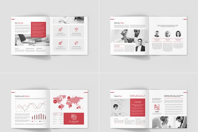 企业市场营销企划画册设计模板套装 Business Marketing – Company Profile Bundle 3 in 1插图(8)
