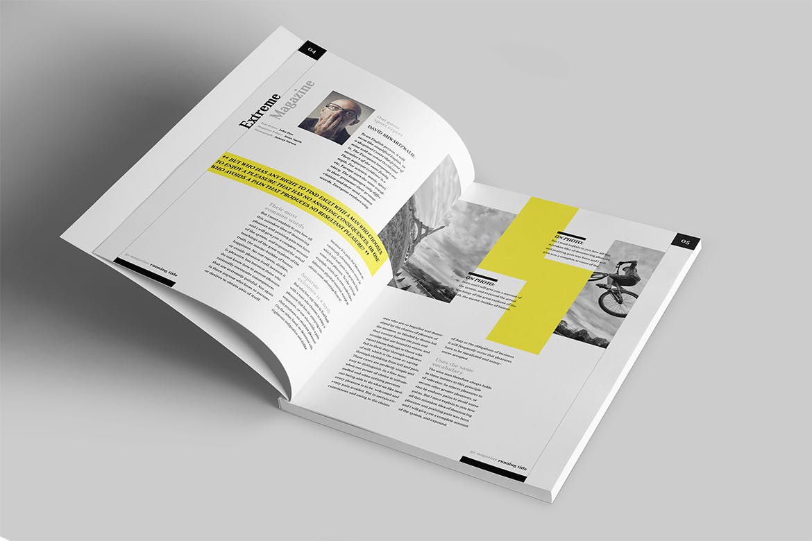 人物/财经/商业主题适用的杂志设计模板 Magazine Template插图(2)