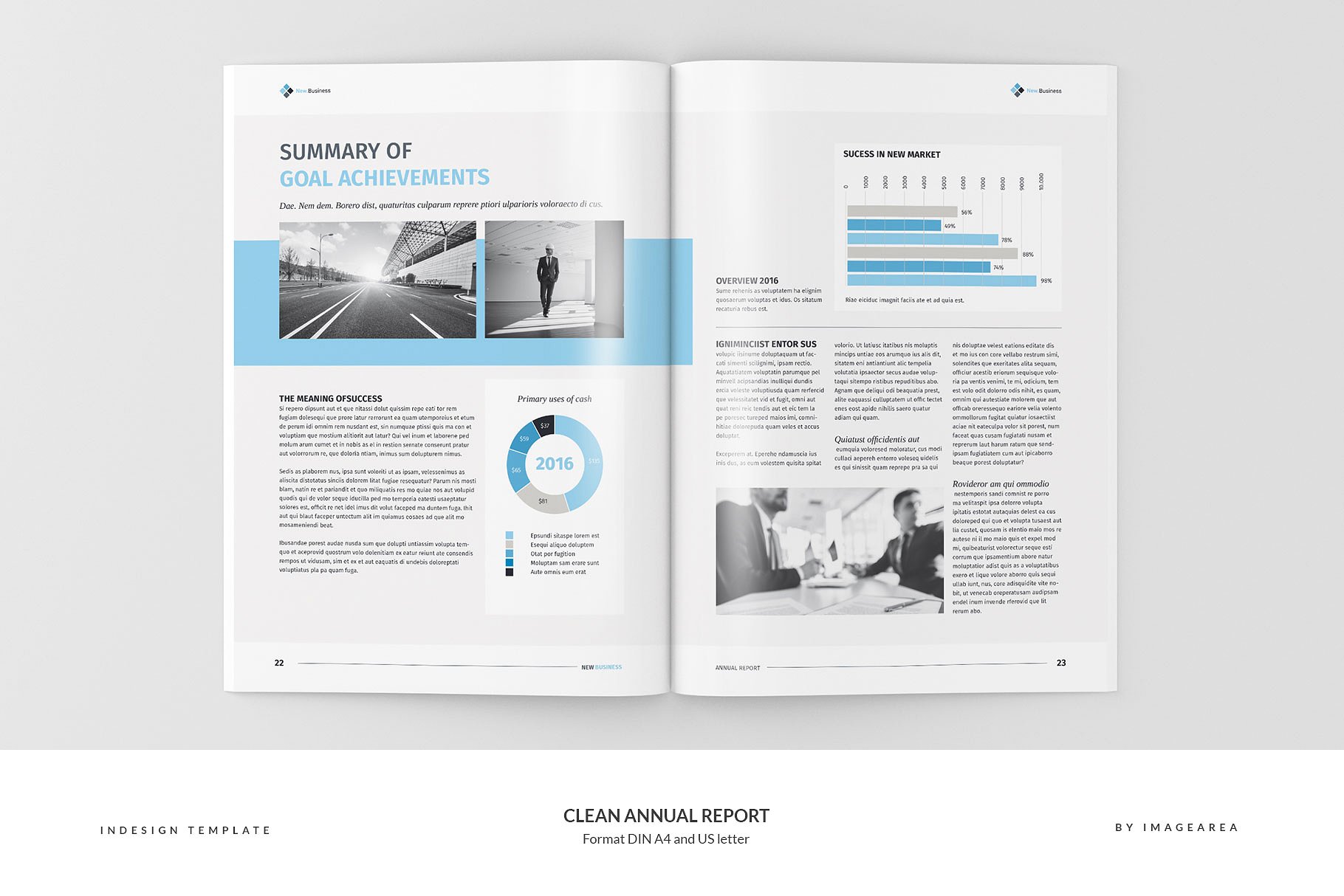 简洁专业的年报模板 Clean Annual Report插图(11)