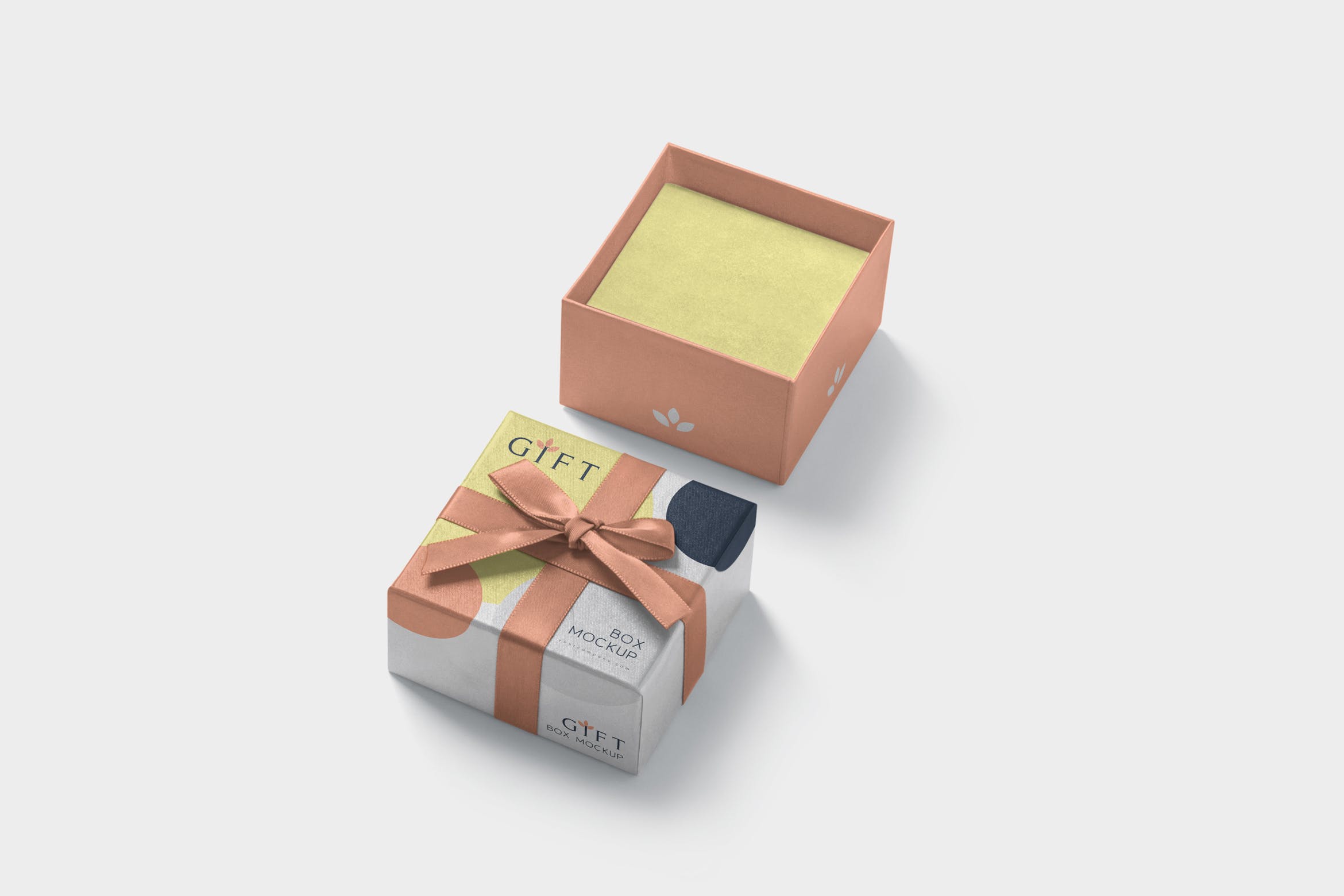 高档礼品包装盒外观设计样机模板 Gift Box Mockups插图
