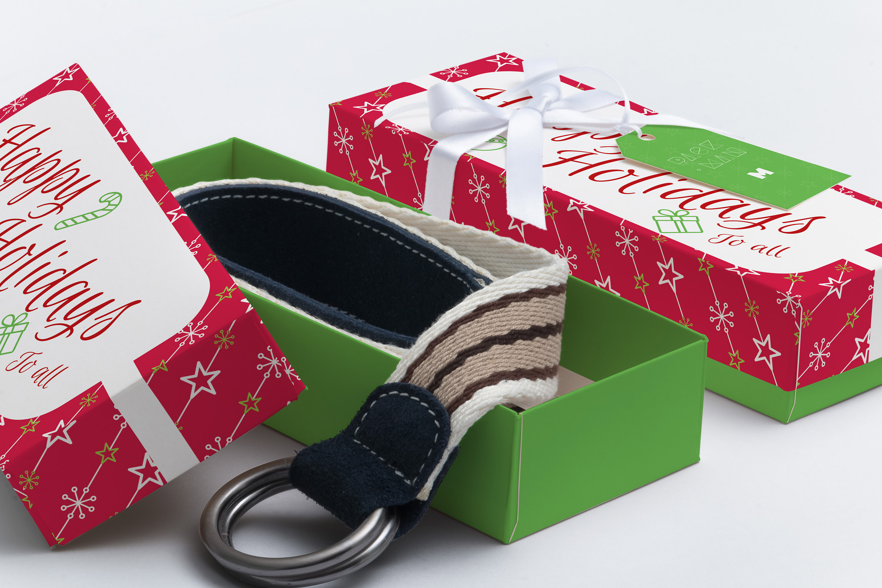 矩形精品礼品盒外观设计效果图样机02 Rectangular Gift Box Mockup 02插图(1)