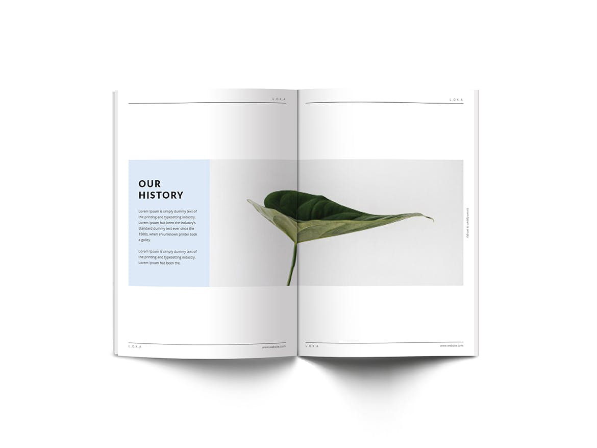 公司/品牌A4宣传册设计模板 Company Branding A4 Brochure Template插图(4)
