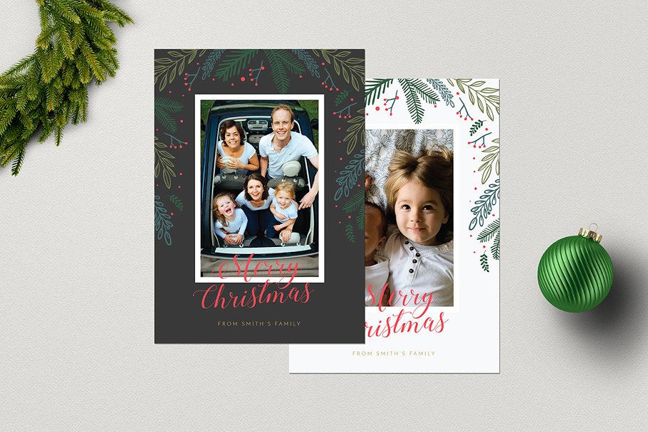 圣诞节日贺卡+ Instagram帖子模板 Christmas Photo Cards + Instagram插图(4)
