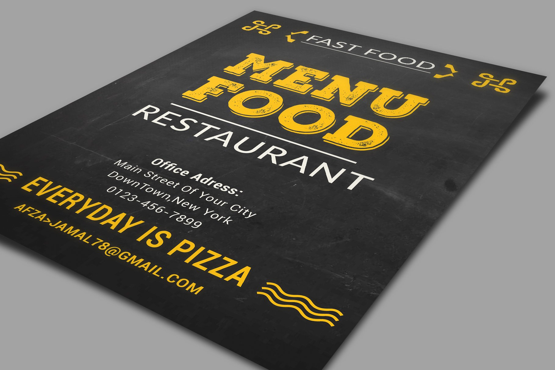 西式餐饮高端菜单设计模板 Food Menu & Flyer插图(1)