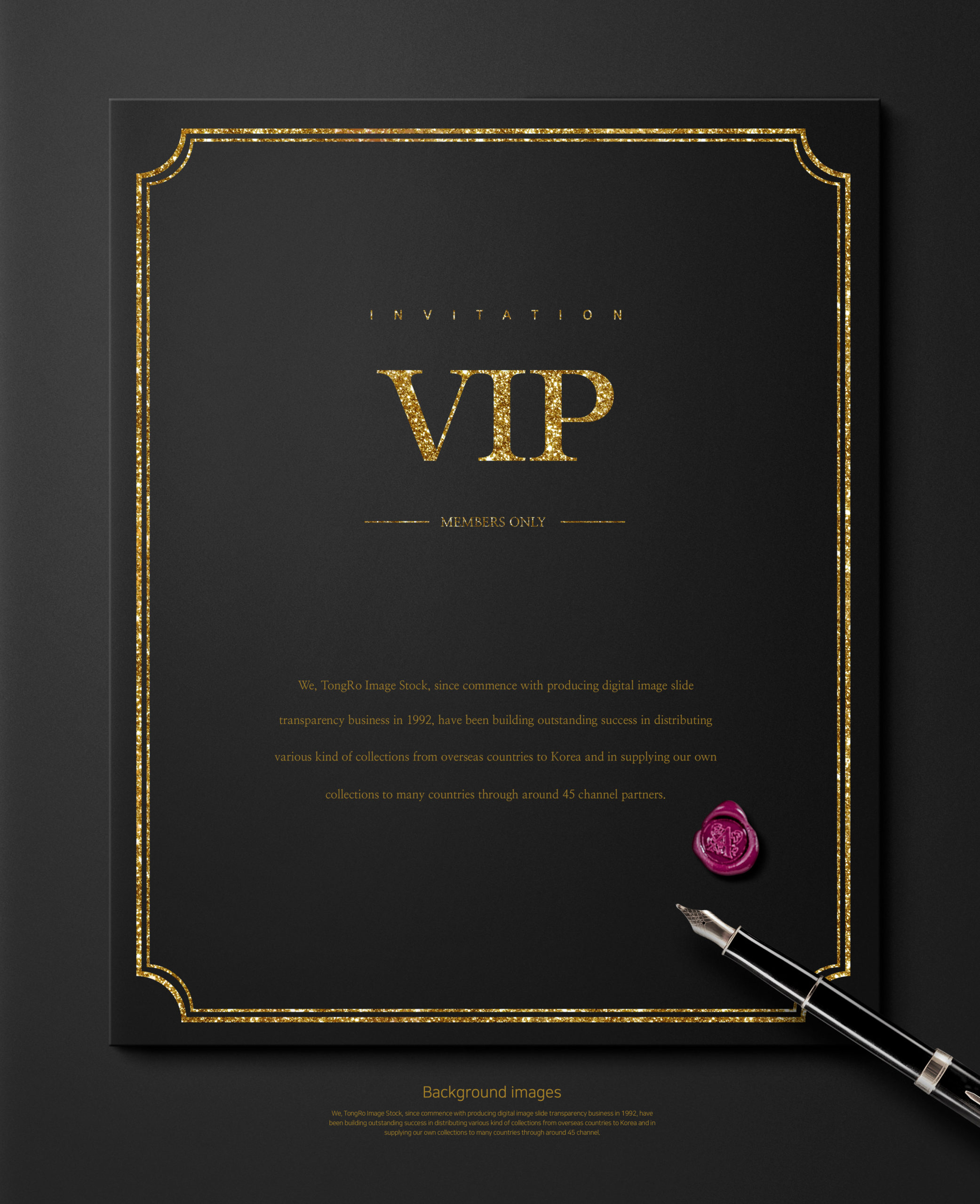 高端豪华风格VIP贵宾邀请邀请函海报背景图片套装[PSD]插图(1)