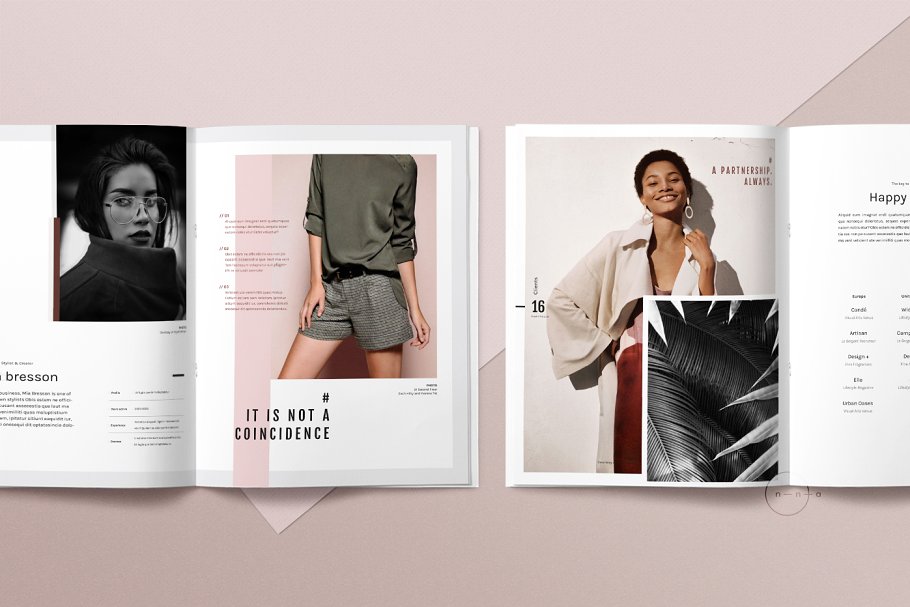 女性时尚主题产品目录＆产品画册模板 Portfolio & Catalog • Mïa插图(2)