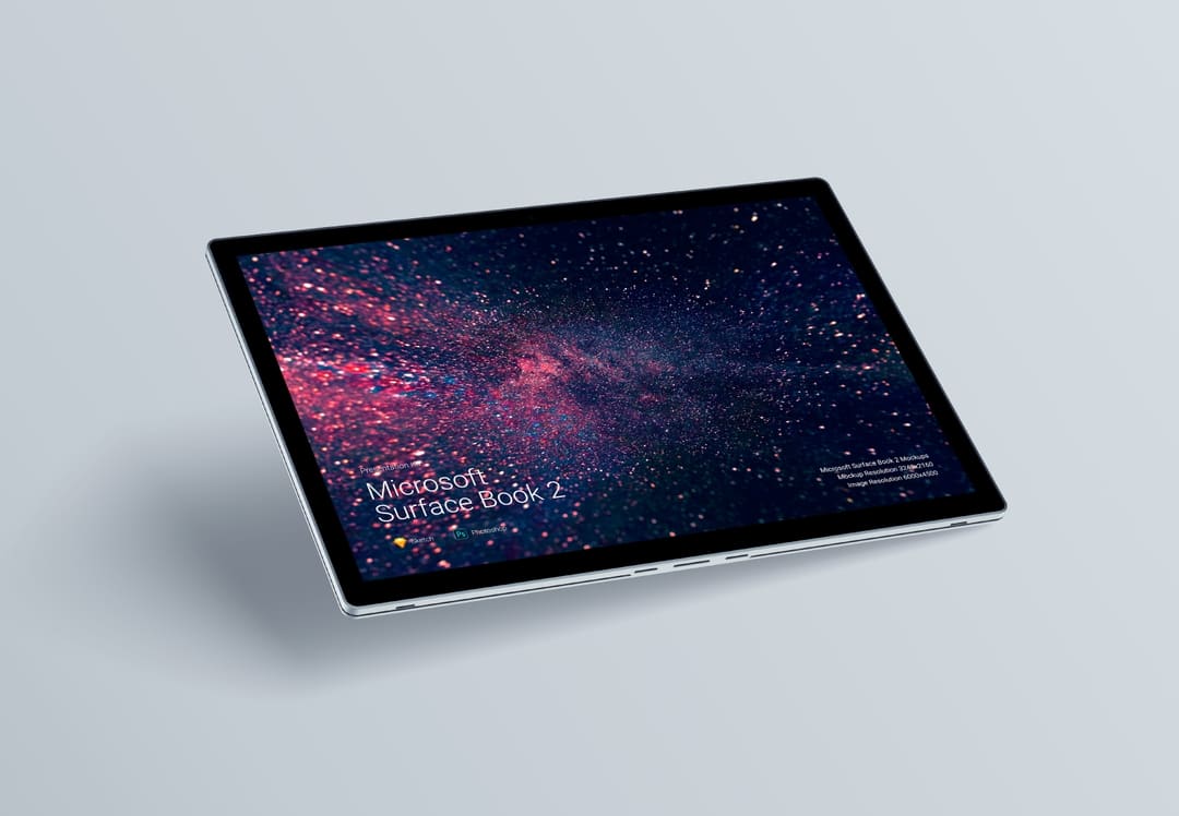 超级主流桌面&移动设备样机系列：Surface Book 2  微软笔记本样机 [兼容PS,Sketch;共2.7GB]插图(4)