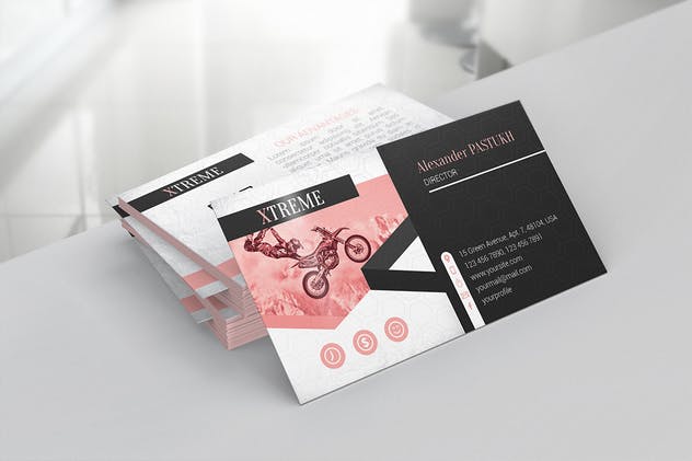 企业品牌名片设计展示样机 Business Card Mockups插图(3)