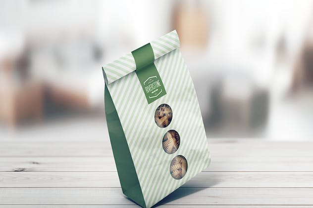 纸袋食物包装外观样机 Paper Bag MockUp插图(8)