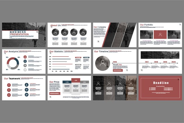 白色主题背景企业营销PPT模板下载 Powerpoint Templates插图(4)