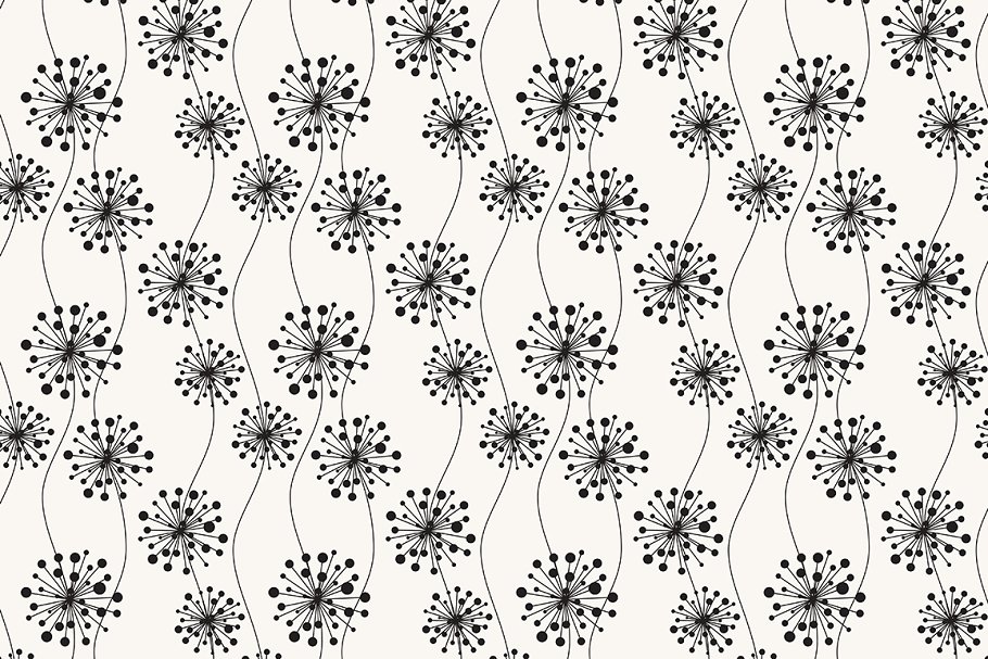 花式图案无缝纹理集 Fancy Seamless Patterns Set插图(4)