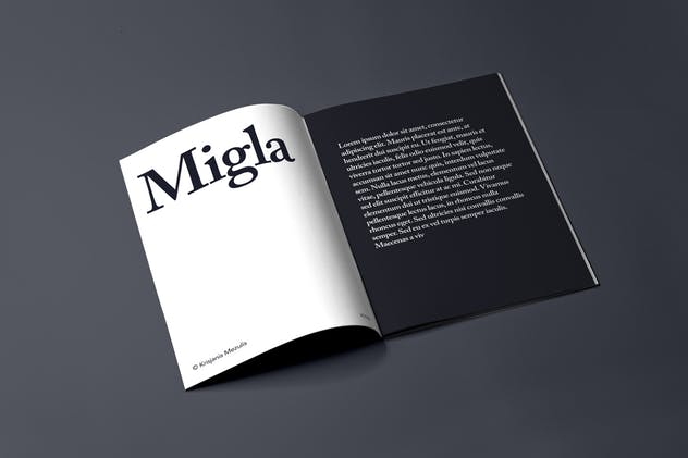 高端杂志样机模板 Migla Realistic Magazine Print Mockup插图(10)