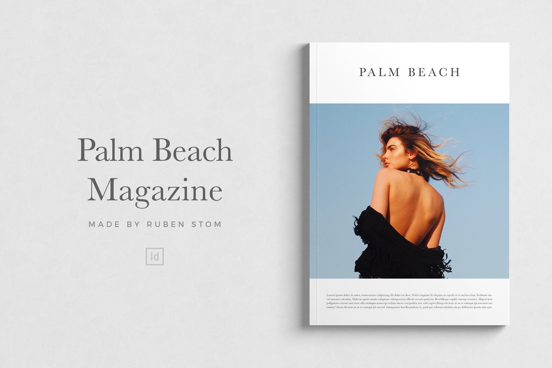 棕榈滩摄影杂志模板 Palm Beach Magazine Template插图