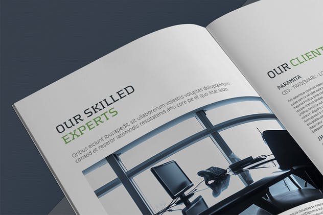 高逼格企业宣传画册设计模板素材 Business Brochure Template插图(9)
