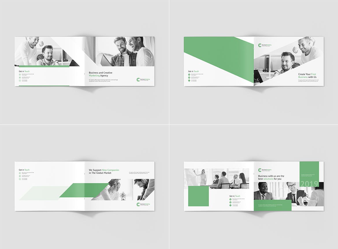 商业&创意营销企业介绍画册设计模板 Business Marketing – Company Profile Landscape插图(11)