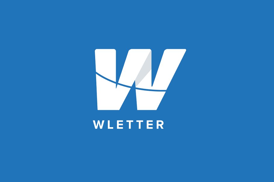 创意字母Logo模板系列之字母W W Letter Logo Template插图(1)
