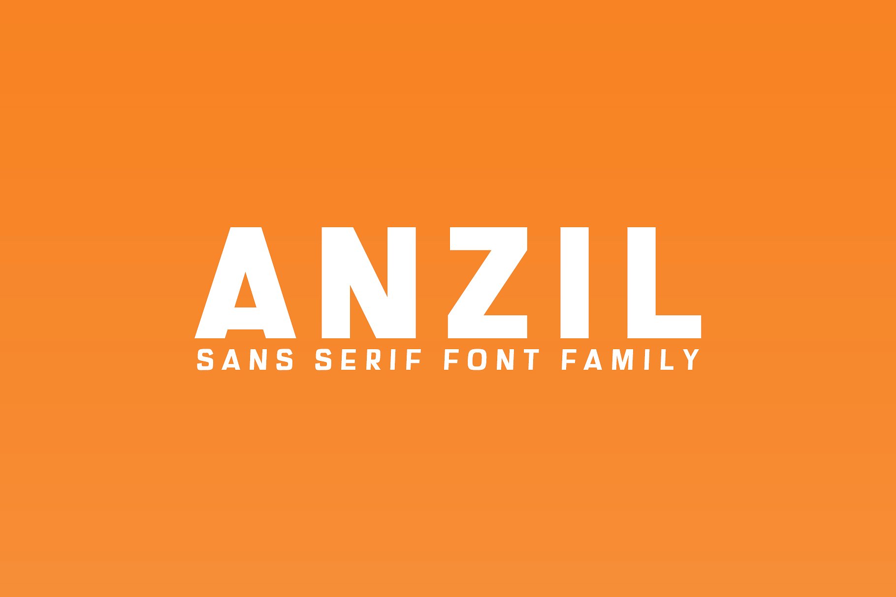 现代干净独特无衬线英文字体家族 Anzil Sans Serif 5 Font Family插图