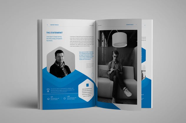 一套简约专业企业画册设计模板下载 Company Profile插图(1)