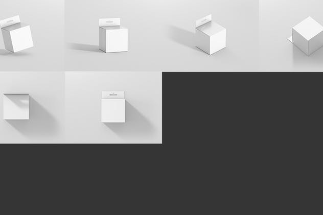 药物方形包装盒样机展示模板 Package Box Mockup – Square with Hanger插图(8)