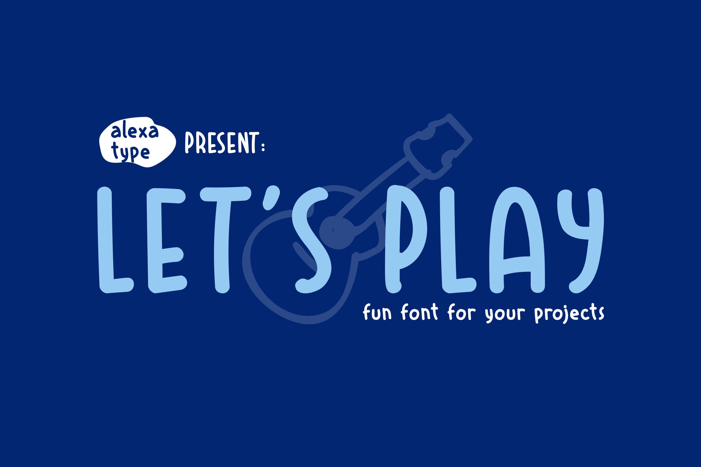 童趣可爱风格无衬线英文字体下载 Let’s Play – Fun Font插图