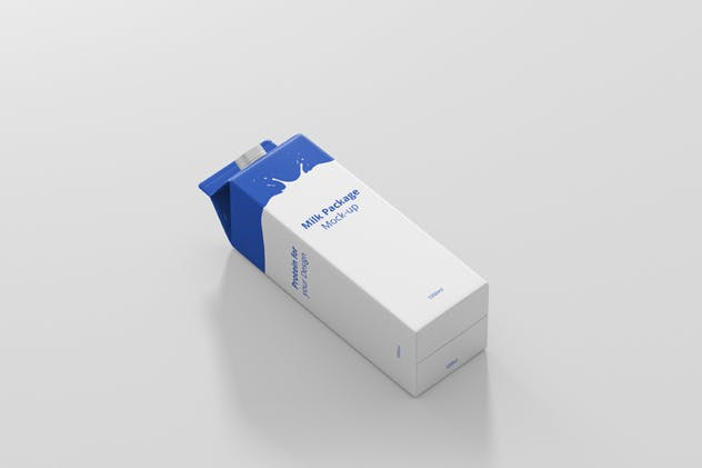 果汁/牛奶纸盒包装盒样机 Juice / Milk Mockup – 1L Carton Box插图(3)