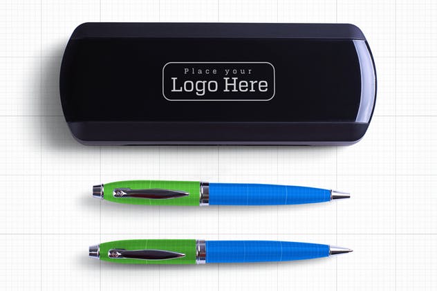 高档钢笔签字笔笔盒样机v2 Pen Box Mock Up V.2插图(2)
